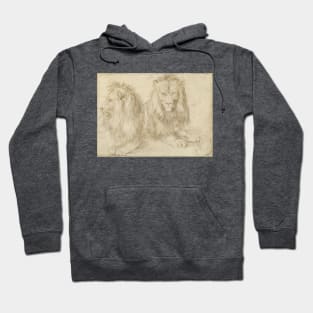 Two Seated Lions by Albrecht Dürer Hoodie